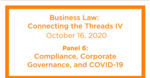 Compliance, Corporate Governance, and COVID-19 by Marcia N. Weldon